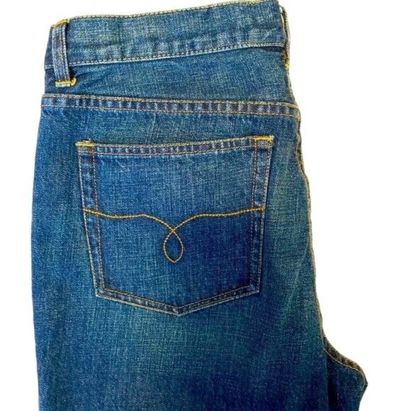 Lauren Jeans Company HOST PICK Lauren Denim Blue Jeans Leather Pockets Sz 12 - Picture 8 of 11